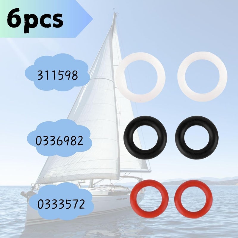 SeaSierra Boat Marine 311598 Lower Unit Oil Drain Plug Gasket Seal for Johnson Evinrude 2 Stroke All Outboard Motors Replace 0336982 0333572 - Image 3